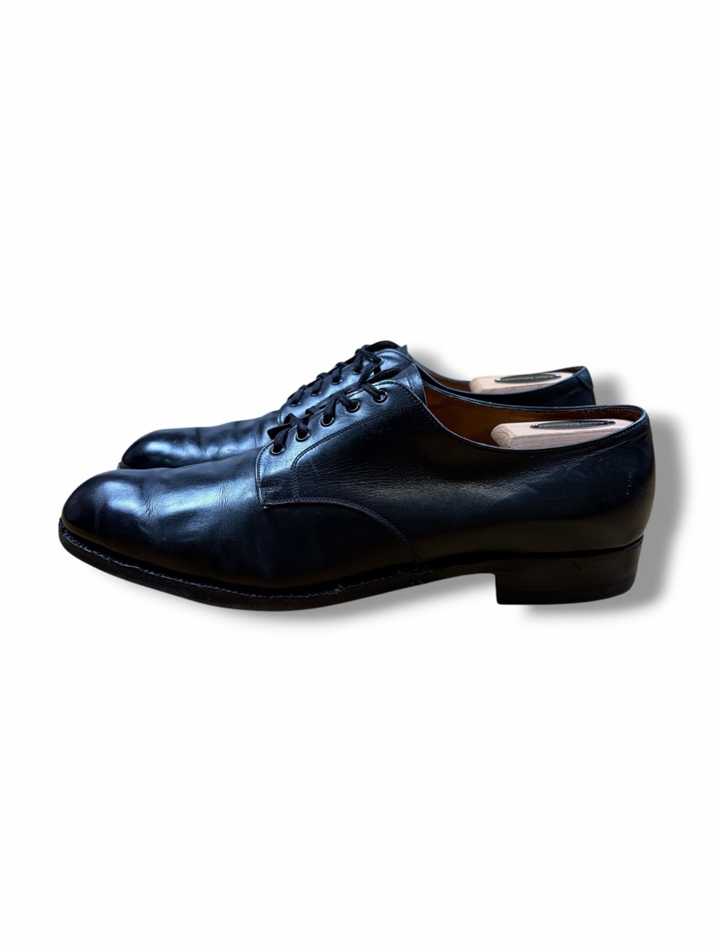 Brooks Brothers Black Captoe Oxfords Shoes Crocket & Jones Made In England US 10